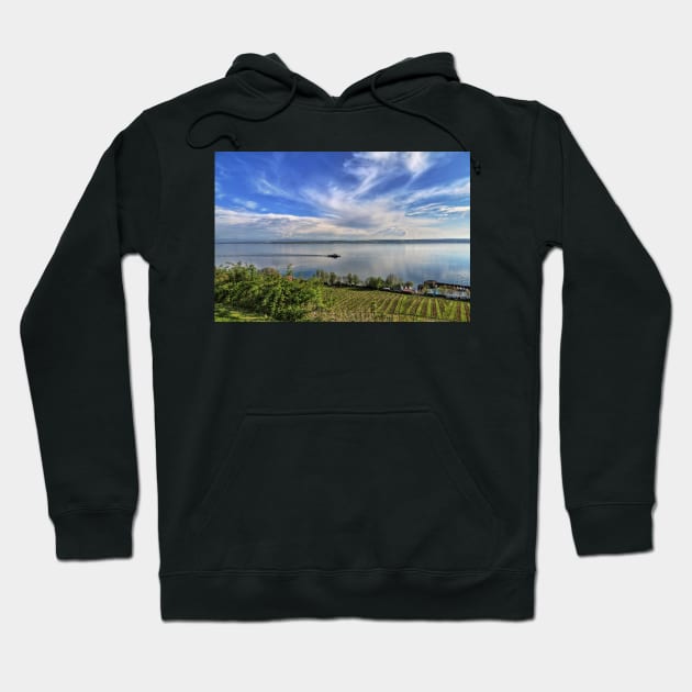 A Tourist Vessel in Spring Time on Lake Constance Hoodie by holgermader